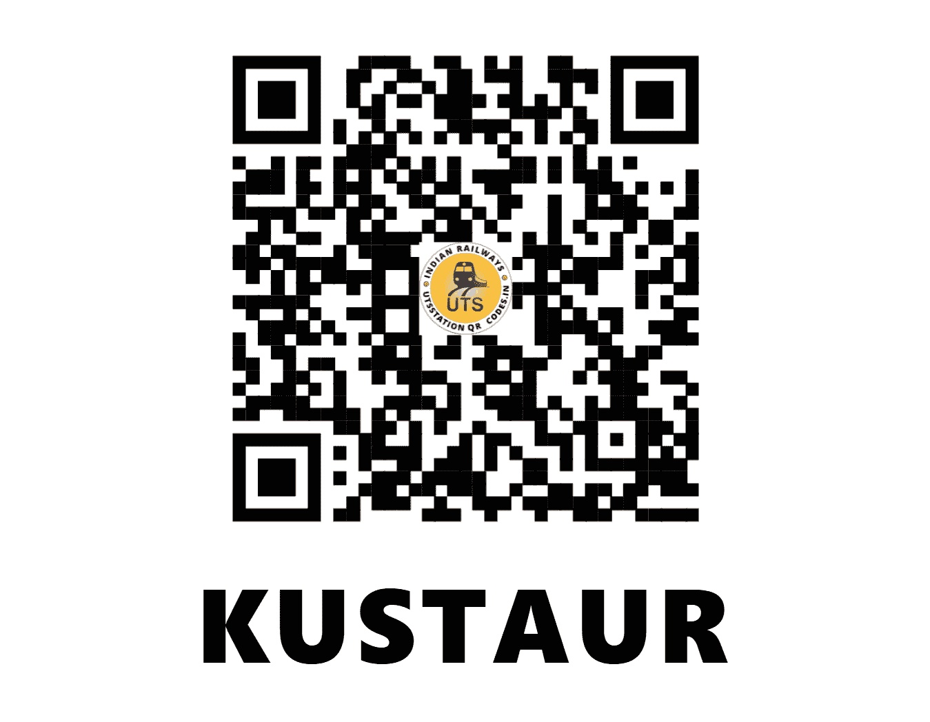 UTS QR Code for KUSTAUR - KSU (SE - WEST BENGAL)